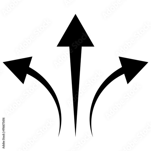 Arrow Pointing Up Icon,  Simple Icon Vector Design, best used for presentation, application, web and banner