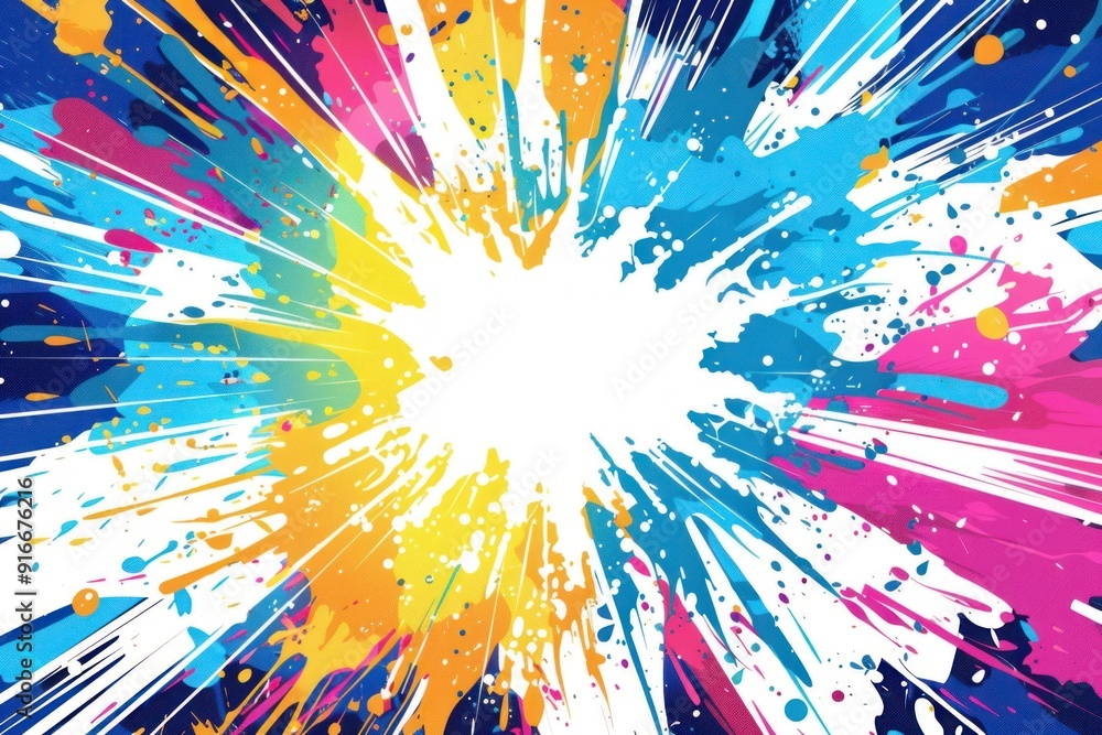 Colorful Abstract Paint Splatter Background Colorful Abstract Paint Splatter Background