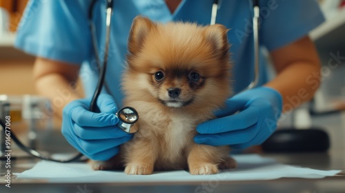 The Puppy at Veterinarian photo