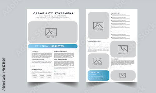 Capability Statement Template Design.