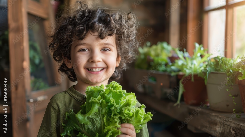 The Boy with Fresh Lettuce The Boy with Fresh Lettuce