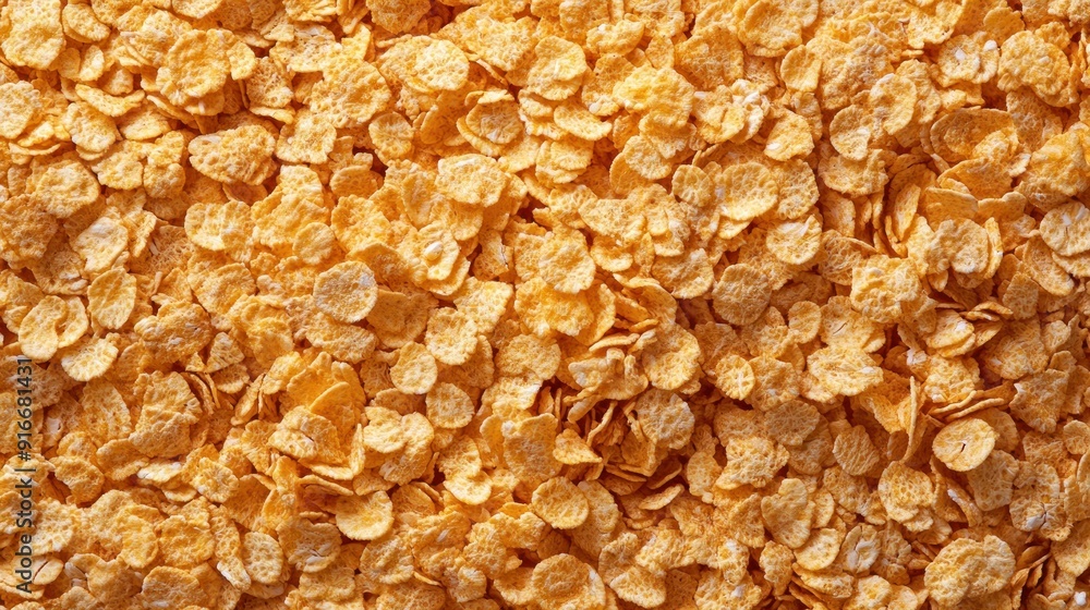 Close-up of Crispy Cornflakes Close-up of Crispy Cornflakes
