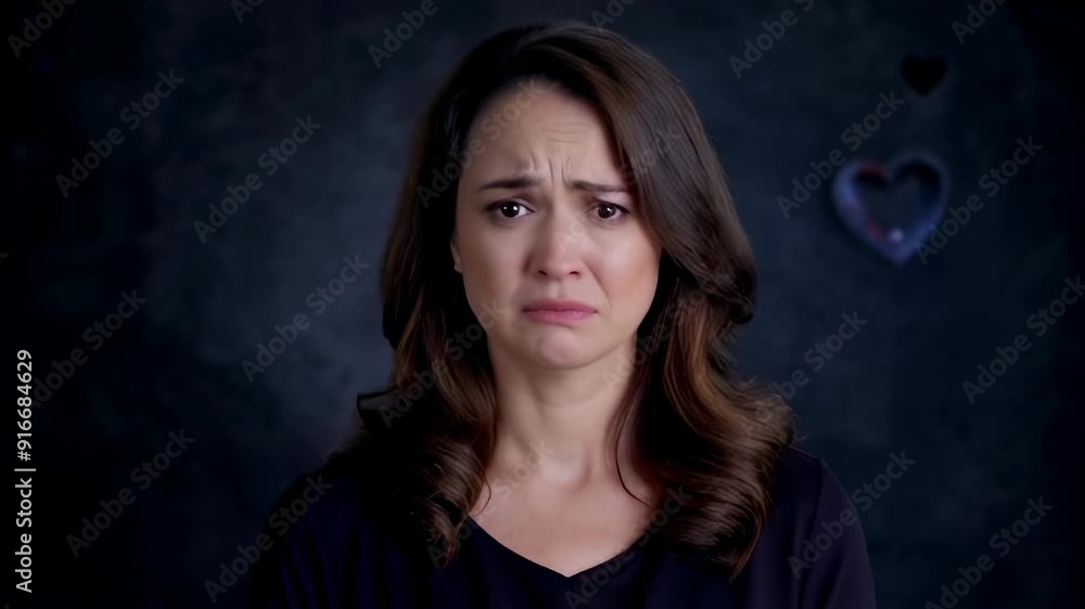 Woman Crying. Heartbreak and Sadness. Human Emotions Concept. For videos about relationships, breakups, loss, grief, mental health, and human emotions. Woman Crying. Heartbreak and Sadness. Human Emotions Concept. For videos about relationships, breakups, loss, grief, mental health, and human emotions.