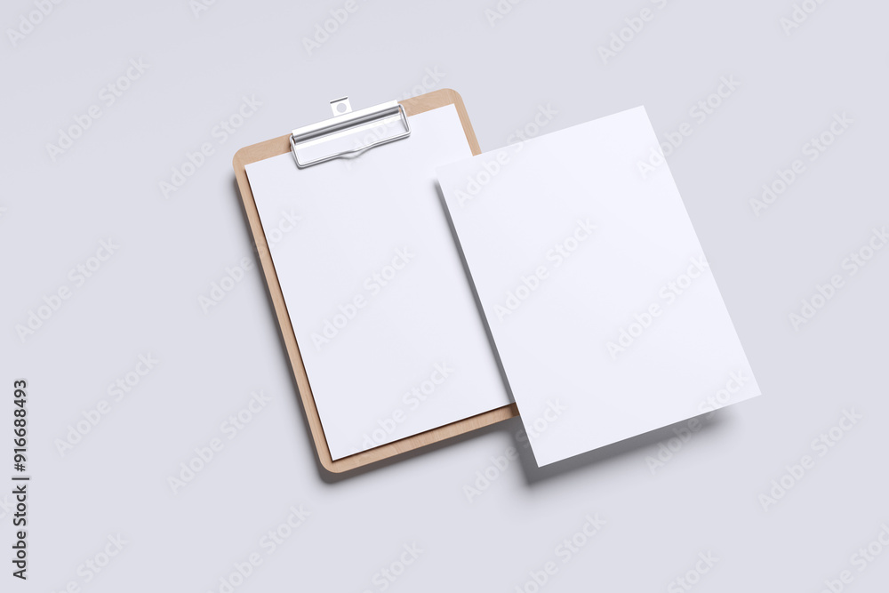 Clipboard Menu Mockup Clipboard Menu Mockup