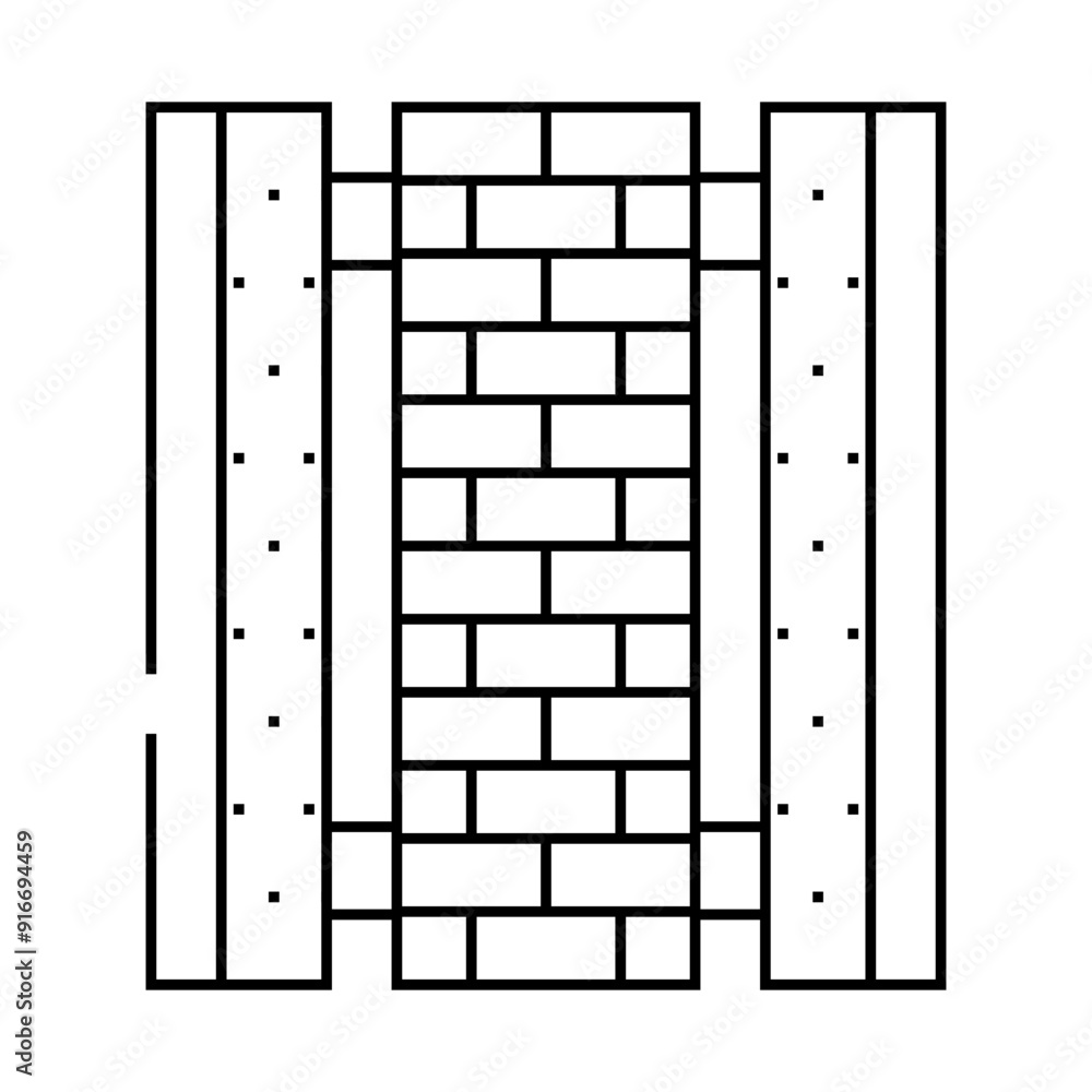 ready construction building material line icon vector. ready construction building material sign. isolated contour symbol black illustration ready construction building material line icon vector. ready construction building material sign. isolated contour symbol black illustration