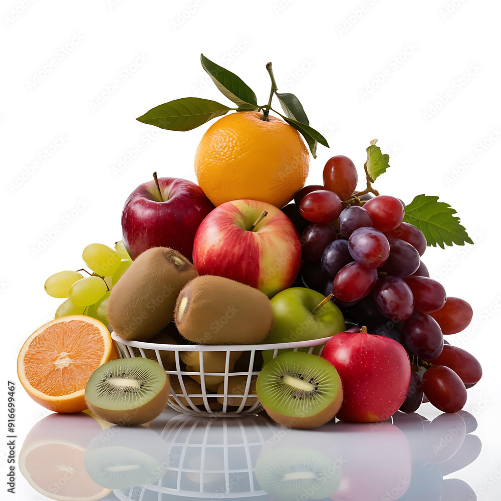 fruits on a white background isolated on white fruits on a white background isolated on white