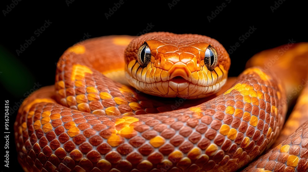 Obraz premium Snake, Coiled And Ready