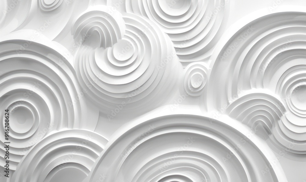 Abstract White Circle Pattern Abstract White Circle Pattern