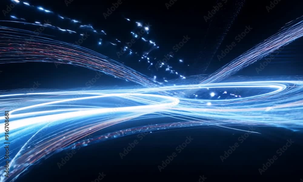 Celestial Data Streams: A mesmerizing dance of glowing light trails, symbolizing the flow and interconnectedness of information in a digital universe. Celestial Data Streams: A mesmerizing dance of glowing light trails, symbolizing the flow and interconnectedness of information in a digital universe.