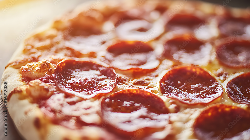 Delicious pepperoni pizza commercial advertising photo Delicious pepperoni pizza commercial advertising photo