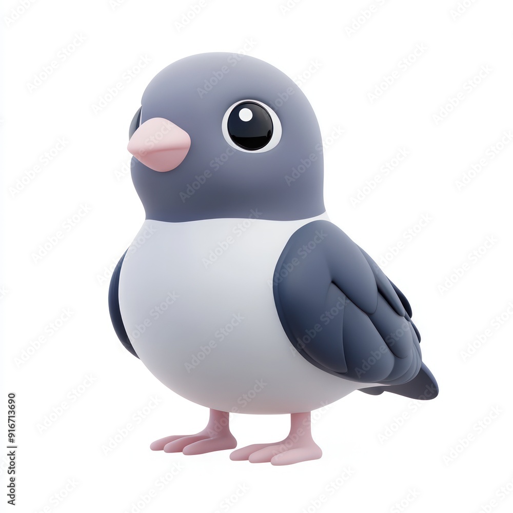 Cute 3D Cartoon Bird Cute 3D Cartoon Bird