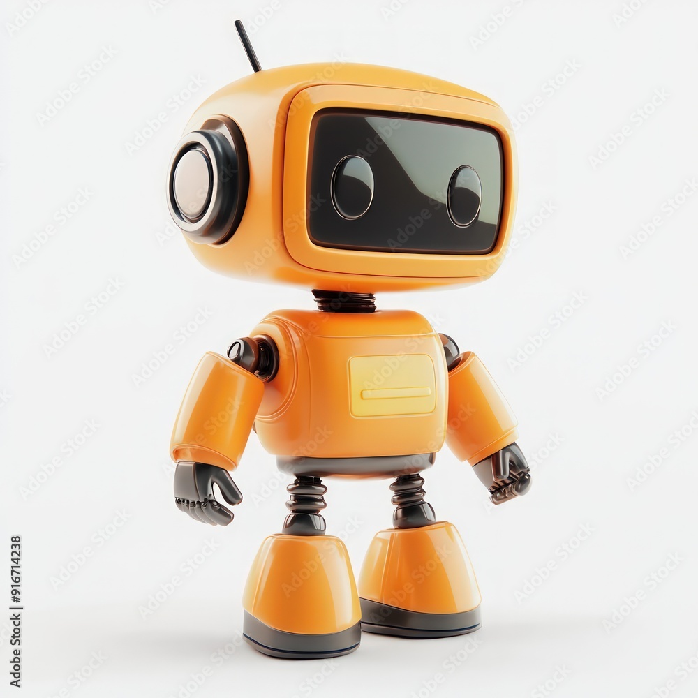 Cute Orange Robot Toy Cute Orange Robot Toy