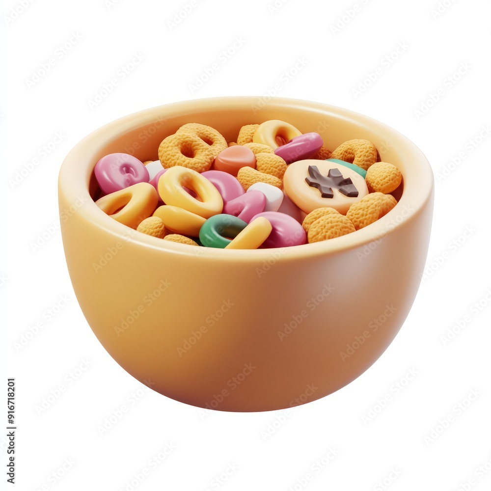 Colorful Cereal Bowl Colorful Cereal Bowl