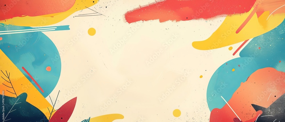 Colorful invitation template Colorful invitation template