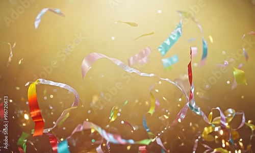 Golden Celebration Confetti Explosion