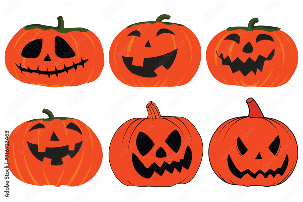 halloween pumpkin set halloween pumpkin set