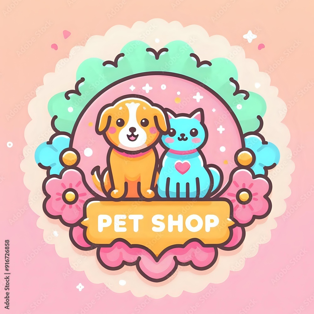 Warm Embrace: Two animal Illustration