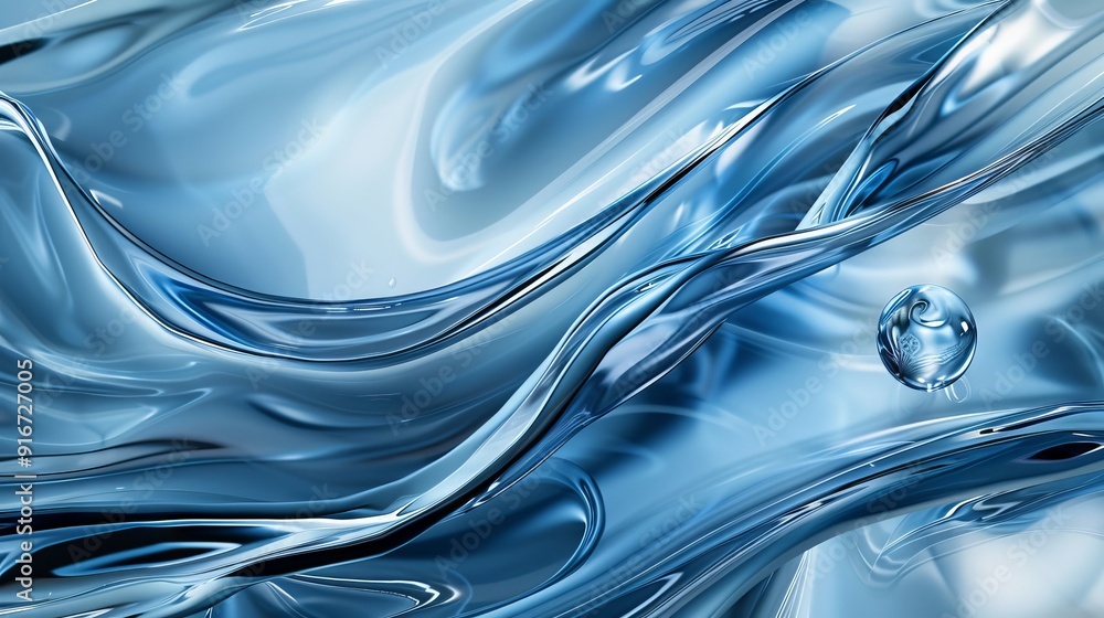 Abstract glass wave on a background look like as liquid. Modern abstract background. Abstract glass wave on a background look like as liquid. Modern abstract background.