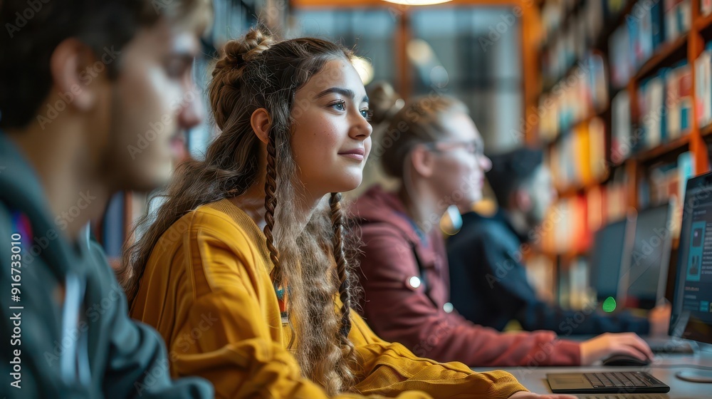 Students Taking Virtual Study Breaks Participating In Eclasses