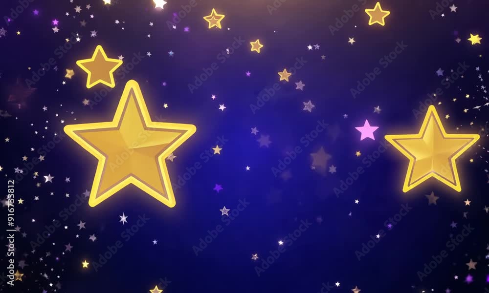 Celestial Sparkle: Golden stars gleam against a deep blue, their radiant glow illuminating a sparkling, whimsical night sky. Celestial Sparkle: Golden stars gleam against a deep blue, their radiant glow illuminating a sparkling, whimsical night sky.