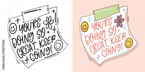 Cute trendy  hand drawn doodle lettering quote. Lettering for t-shirt design, mug print, bag print, clothes fashion. 100% hand drawn vector image.