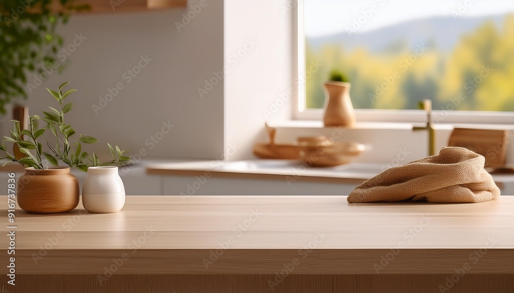 Modern Warmth: Cozy Counter Design for Minimal Product Display Modern Warmth: Cozy Counter Design for Minimal Product Display