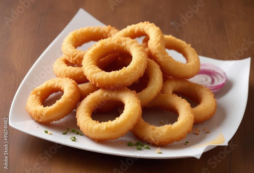 fresh fried onion rings, ai