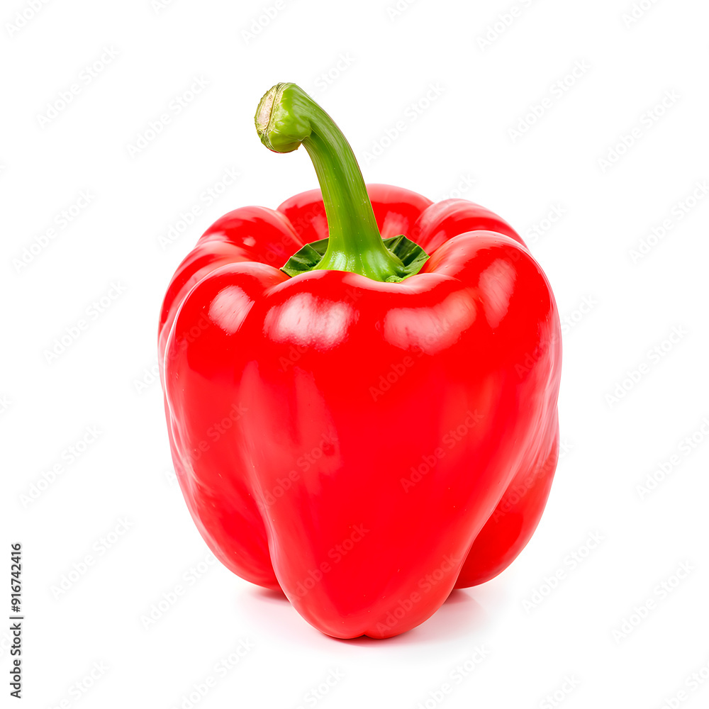 Red bell pepper isolated on white background Red bell pepper isolated on white background