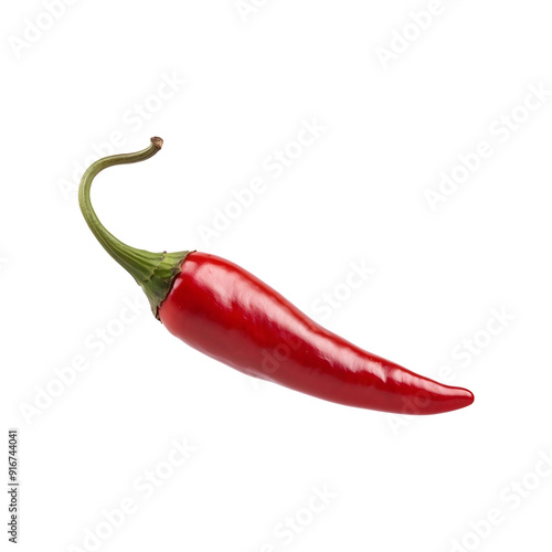 Hot and Fresh Red Chili isolated on transparent background