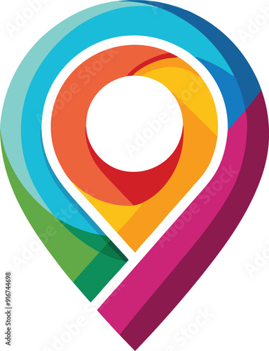 Free Download colourful location icon  - GFXLoad