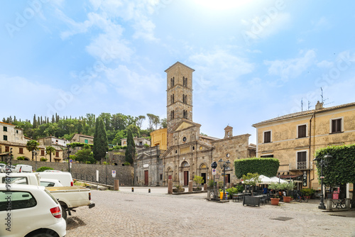 Bolsena, Italy. View of the Basilica of Santa Cristina from Corso della Repubblica. Catacombs of Santa Cristina of Bolsena. 2024-06-21.