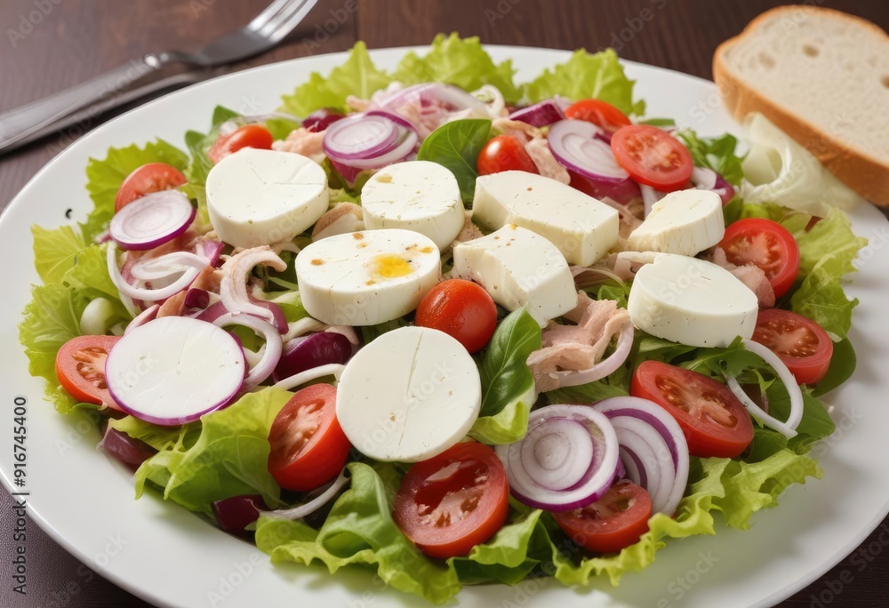 salad with feta cheese and olives, ai salad with feta cheese and olives, ai