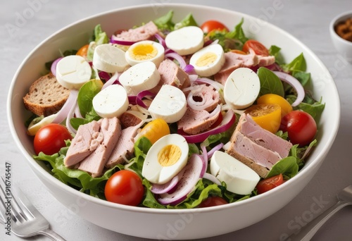 salad with feta cheese and olives, ai