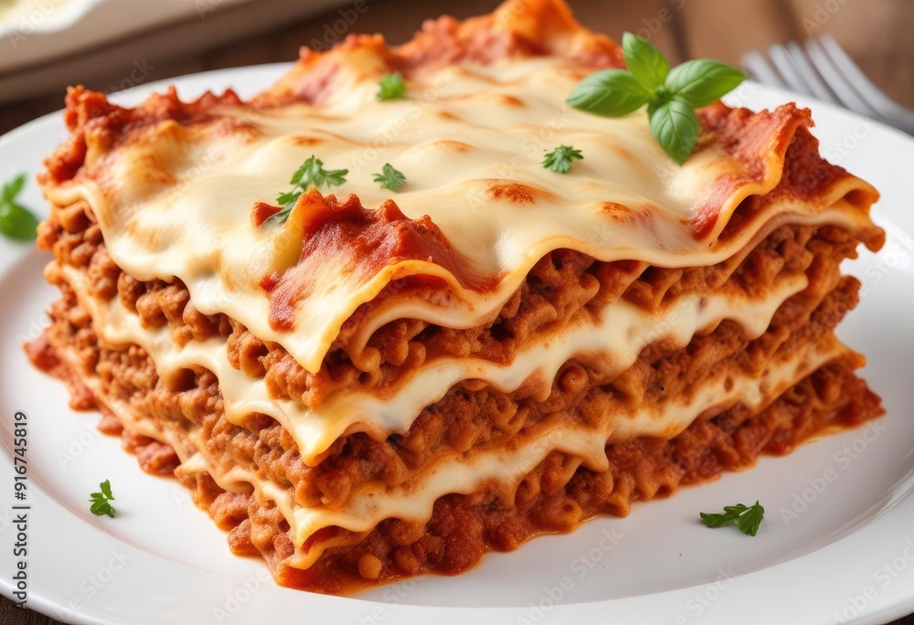 lasagna with mince and cream sauce, ai lasagna with mince and cream sauce, ai
