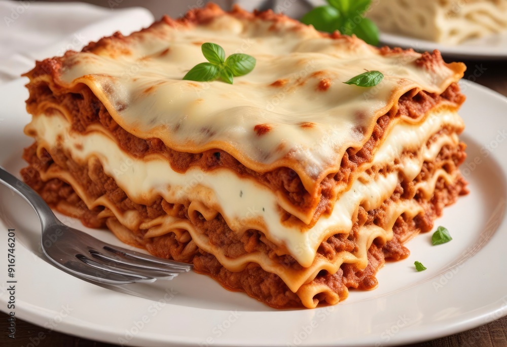 lasagna with mince and cream sauce, ai lasagna with mince and cream sauce, ai