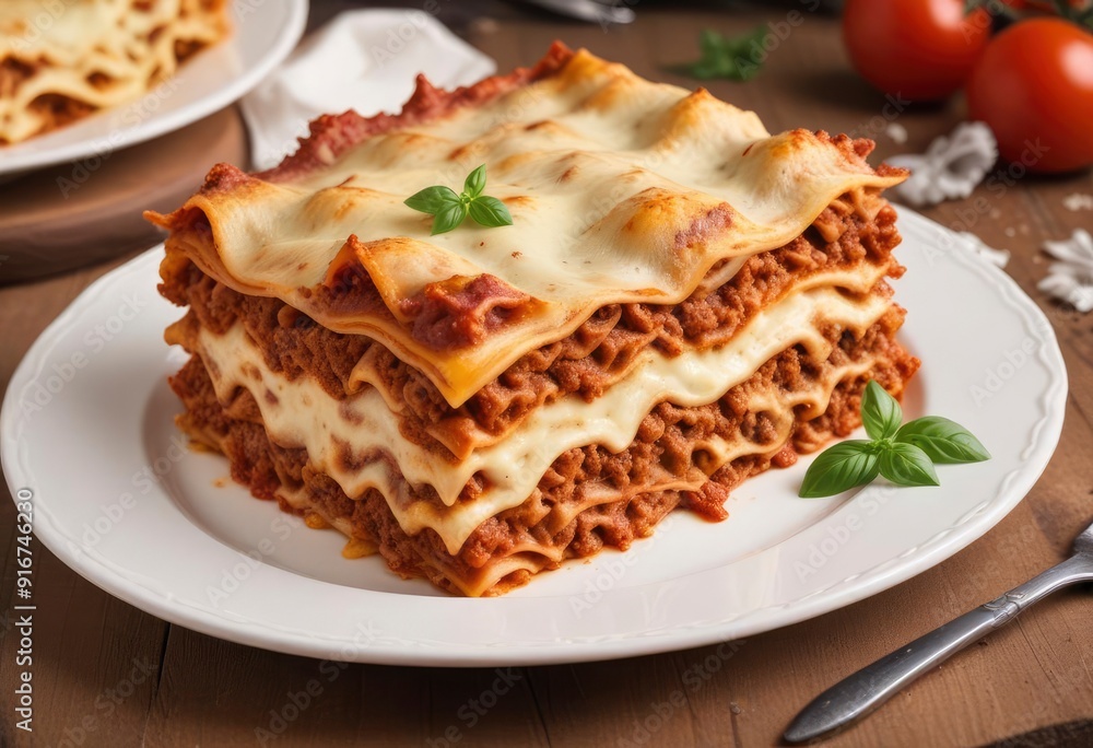 lasagna with mince and cream sauce, ai lasagna with mince and cream sauce, ai