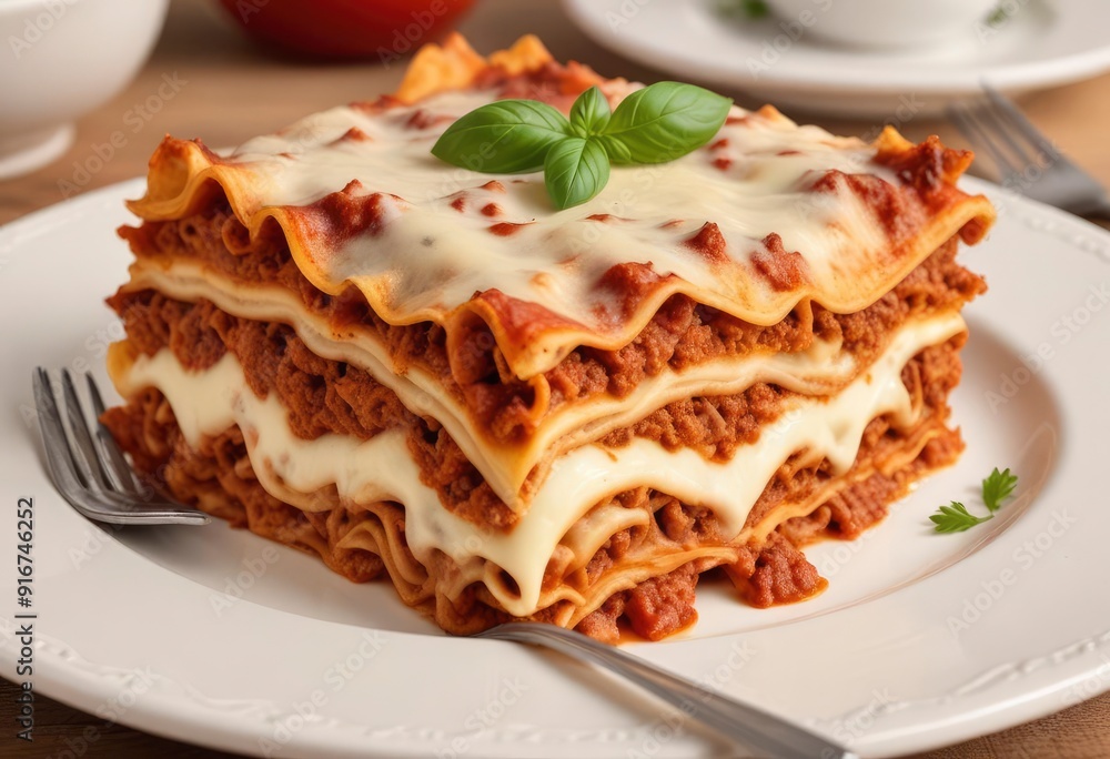 lasagna with mince and cream sauce, ai lasagna with mince and cream sauce, ai