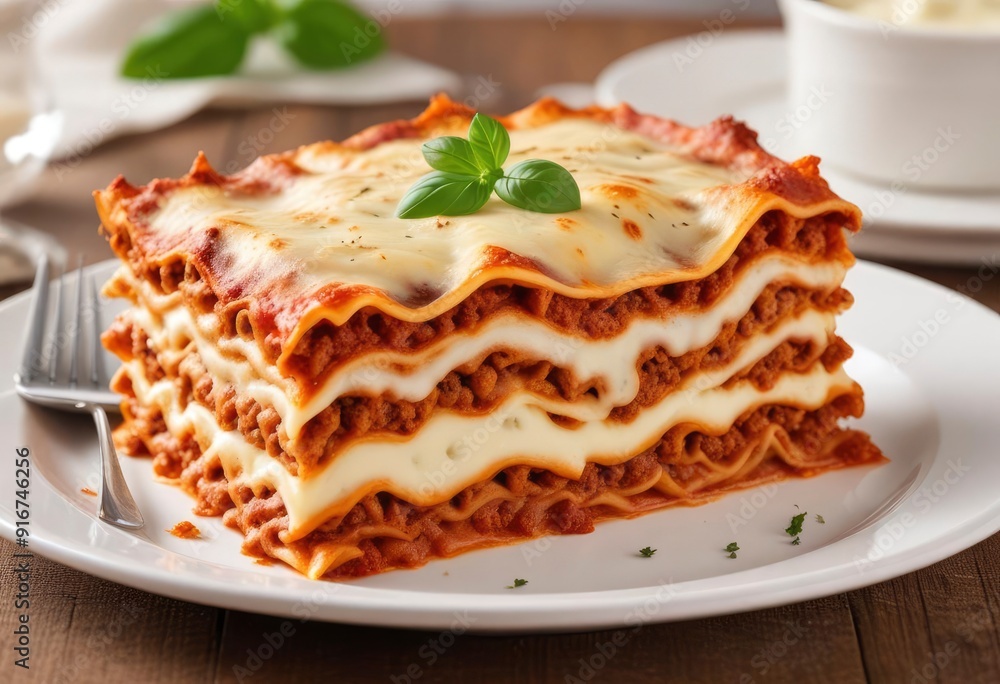 lasagna with mince and cream sauce, ai lasagna with mince and cream sauce, ai