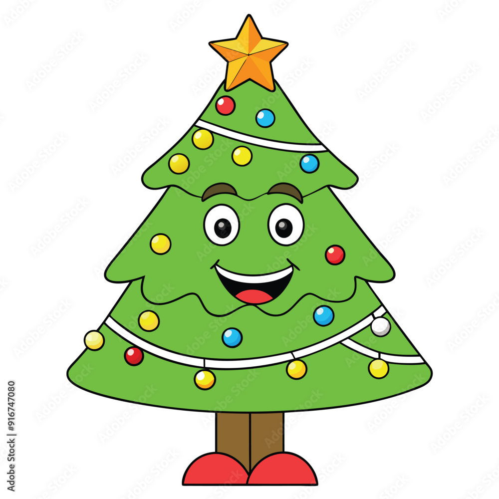 Christmas tree cartoon Christmas tree cartoon
