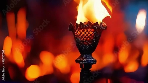 A Majestic Olympic Torch