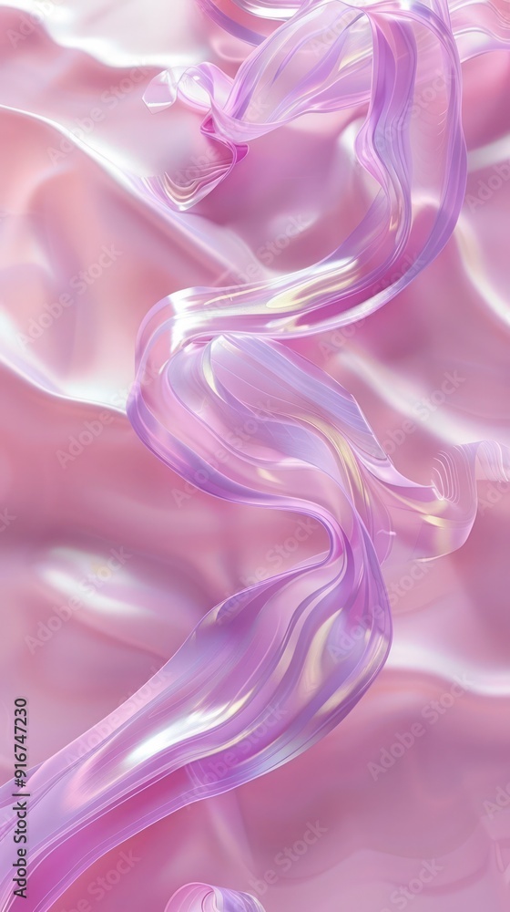 An ethereal 3D abstract scene showcasing fluid marbling in soft pastel pink and lavender hues, gently flowing and intertwining like delicate ribbons An ethereal 3D abstract scene showcasing fluid marbling in soft pastel pink and lavender hues, gently flowing and intertwining like delicate ribbons