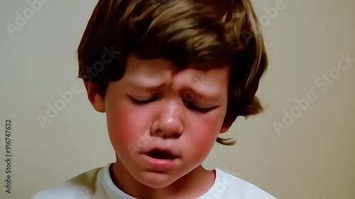  young boy with tousled light brown hair