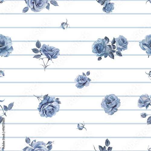 Lovely and Beautiful Spring Flowers Pattern for Fabric, Wallpaper, and More