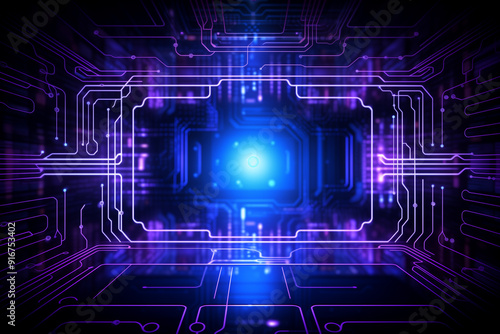 Abstract technology digital line electronic network data innovation concept background.