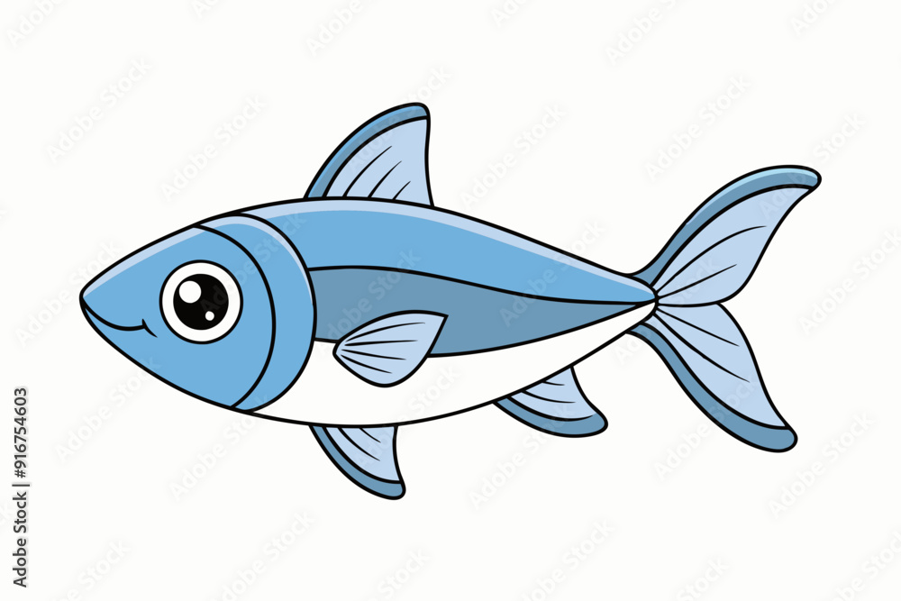 Create a fish Danio art vector illustration Create a fish Danio art vector illustration