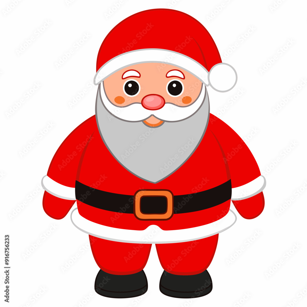 Santa Claus matching red pants featuring a red color Santa look holiday season art vector illustration Santa Claus matching red pants featuring a red color Santa look holiday season art vector illustration