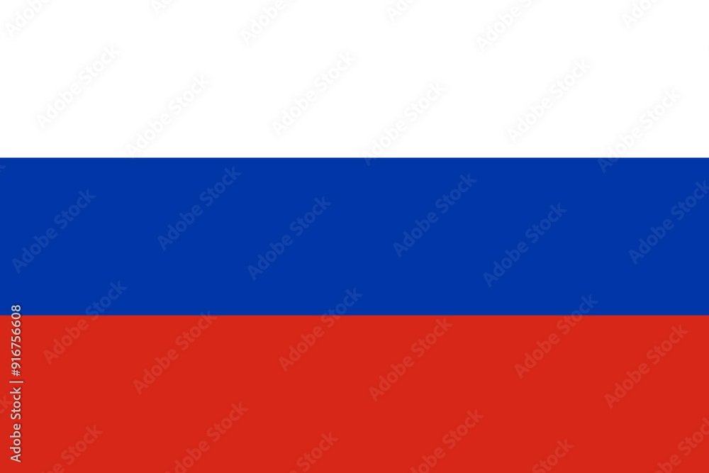 Flag of Russia. The official national flag of the Flag of the Russian Federation. Correct proportions and colors. Vector illustration Flag of Russia. The official national flag of the Flag of the Russian Federation. Correct proportions and colors. Vector illustration