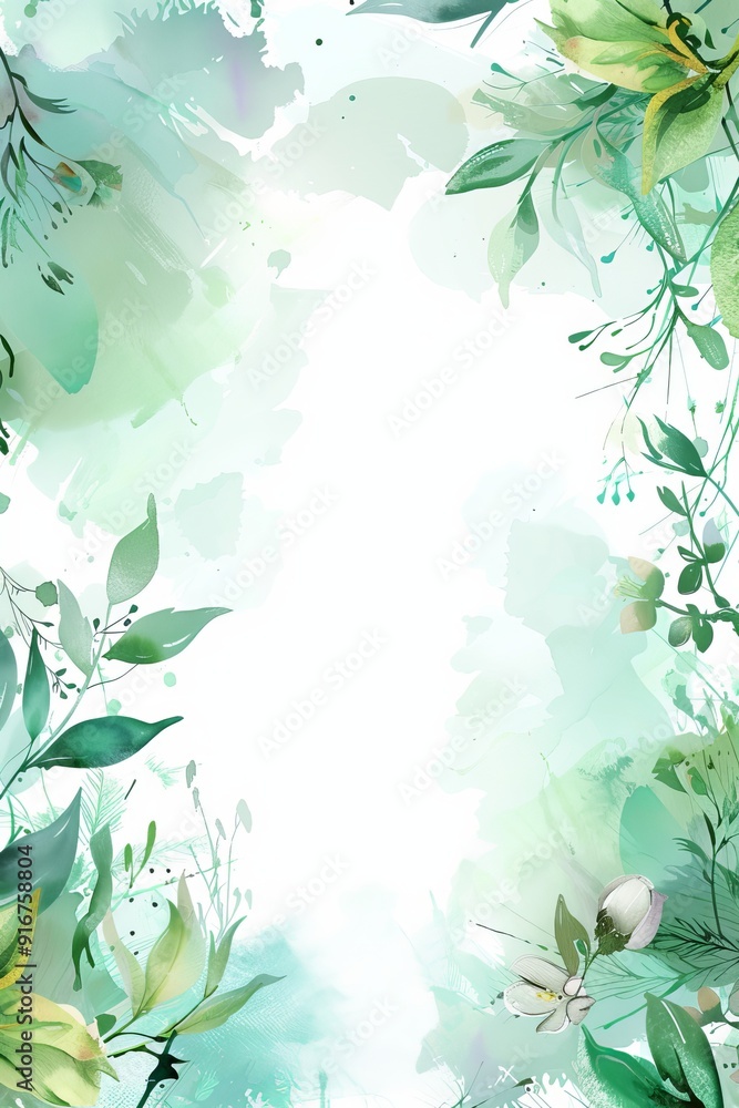 Garden concept invitation template Garden concept invitation template