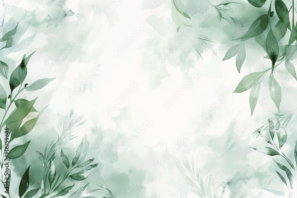 Garden concept invitation template Garden concept invitation template