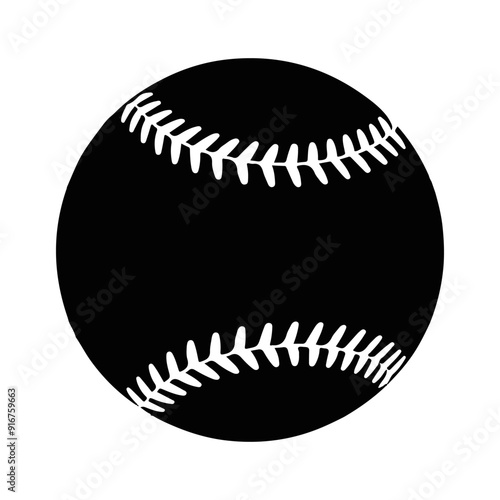 Baseball Silhouette Vector Art for Sports Design